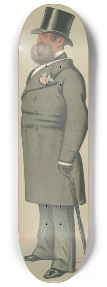 Carlo Pellegrini - Politicians  A country gentleman. Sir Henry Josias Stracey. 10 July 1875 8.25 inch art skate deck