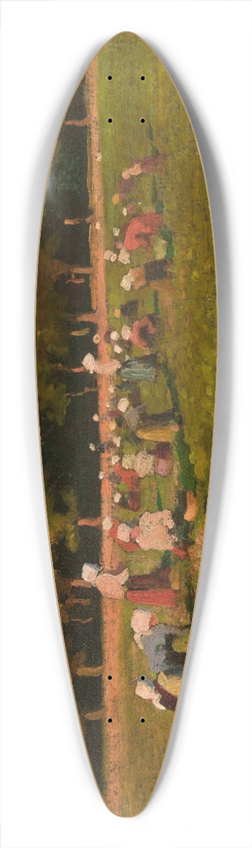 Franciszek ubieski - Harvesting beetroots 39.3 inch art pintail longboard deck