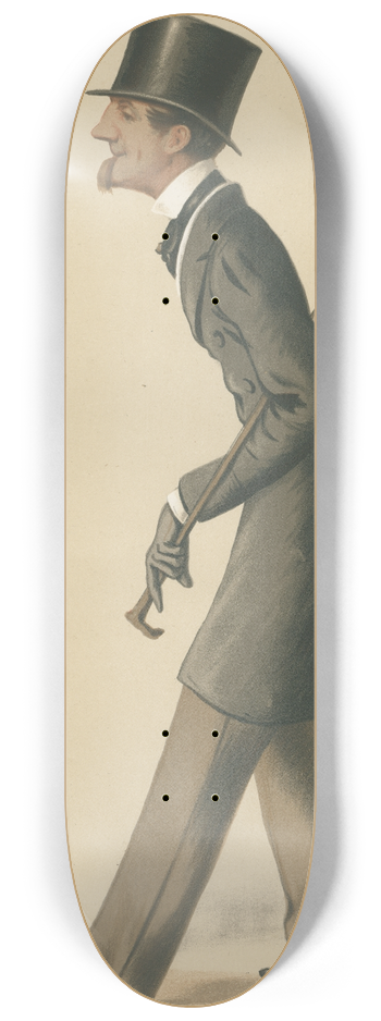 Carlo Pellegrini - Politicians  Ancient lineage. The Marquis of Bath. June 13, 1874 8.25 inch art skate deck