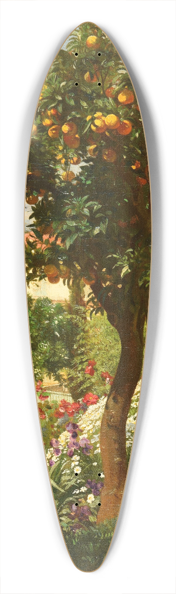 Francois-Louis Franais - Un oranger dans la Villa Frmy  Nice 39.3 inch art pintail longboard deck