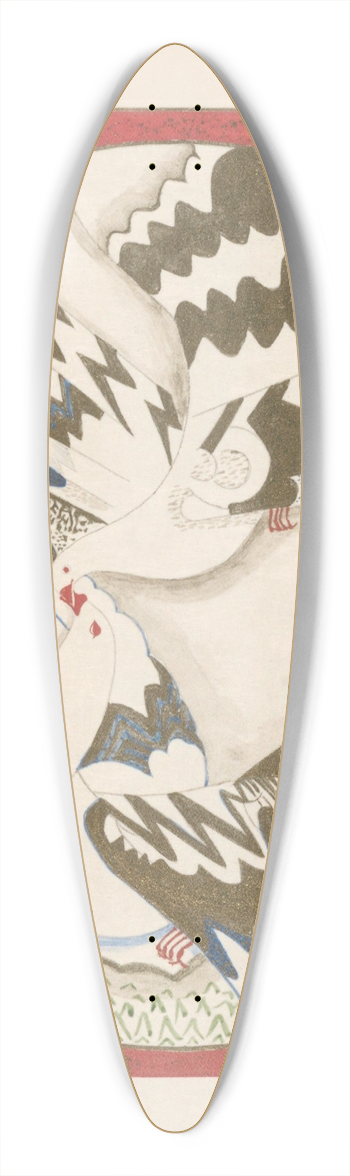 Francois-Louis Schmied - Histoire de la princesse Boudour Pl.18 39.3 inch art pintail longboard deck