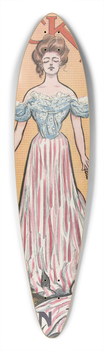 Frank Arthur Nankivell - Campaign number 39.3 inch art pintail longboard deck