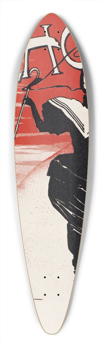 Frank Arthur Nankivell - The echo, Chicago, July 15, 1895 39.3 inch art pintail longboard deck