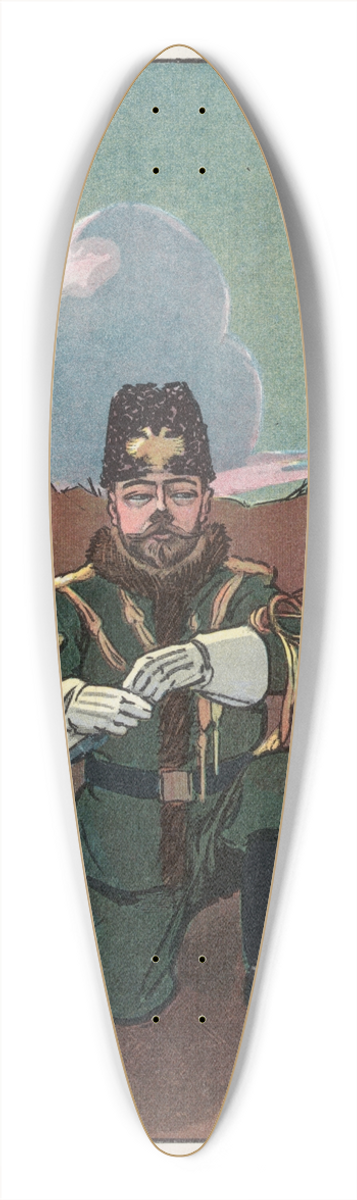 Frank Arthur Nankivell - Unconditional surrender 39.3 inch art pintail longboard deck
