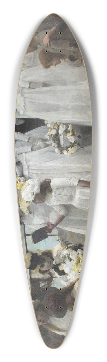 Frank Bramley - For of Such is the Kingdom of Heaven 39.3 inch art pintail longboard deck