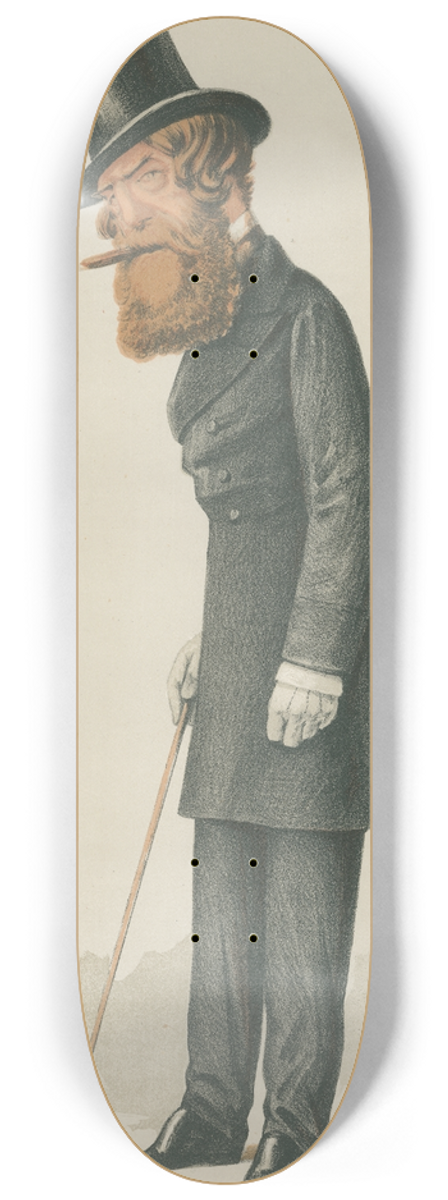 Carlo Pellegrini - Politicians  He has suceeded in volunteering. Viscount Ranelagh. 25 June 1870 8.25 inch art skate deck