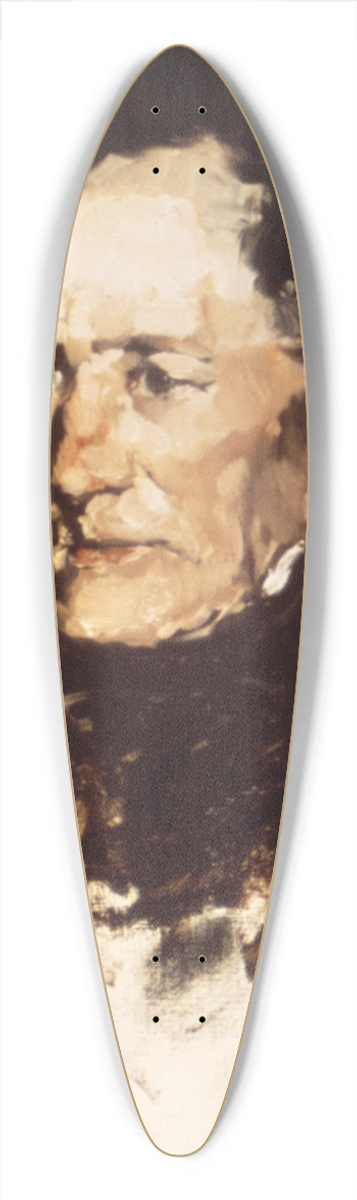 Frank Duveneck - Head of an Old Man 39.3 inch art pintail longboard deck