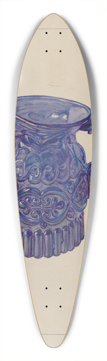 Frank Fumagalli - Cream Pitcher 39.3 inch art pintail longboard deck