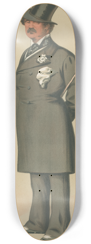 Carlo Pellegrini - Politicians  The Clerk Marshall. Major-Gen. Lord Alfred Henry Paget. 3 June 1875 8.25 inch art skate deck