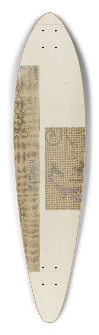 Frank Maurer - Sampler 39.3 inch art pintail longboard deck