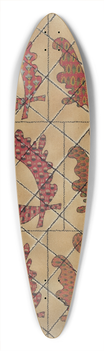 Frank Nelson - Quilt 39.3 inch art pintail longboard deck