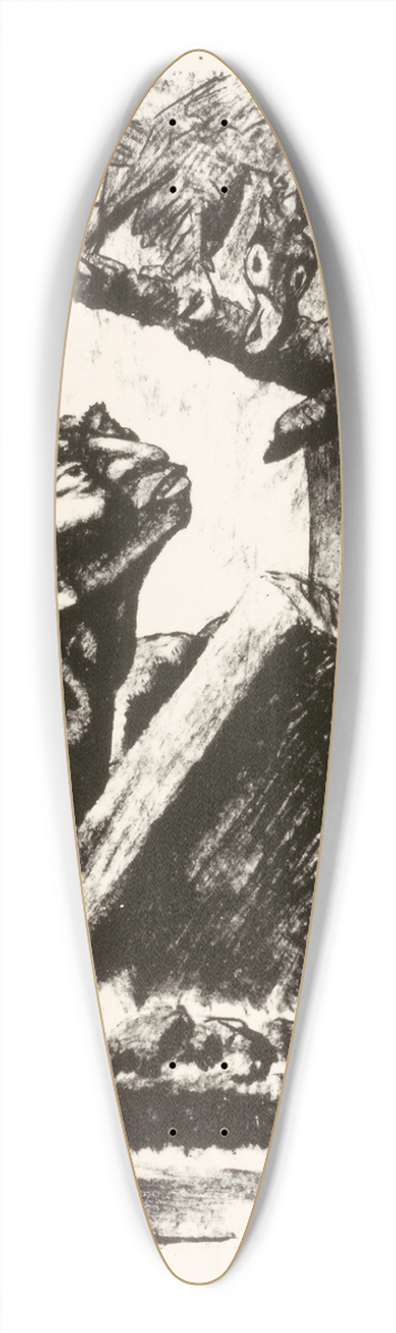 Frank Reichmann - Graveyard Dirt 39.3 inch art pintail longboard deck