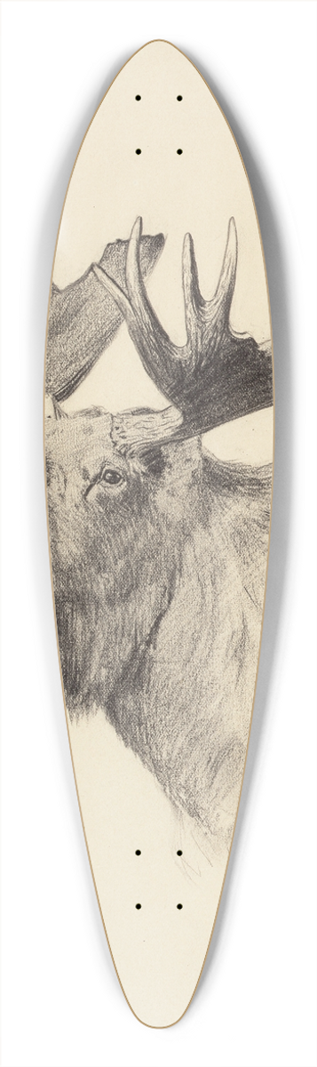 Frank Tenney Johnson - Moose Head 39.3 inch art pintail longboard deck