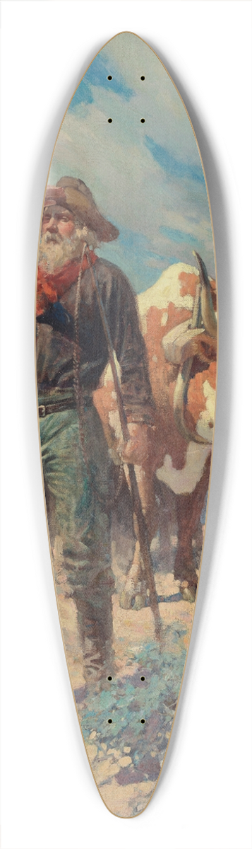 Frank Tenney Johnson - The Prospector 39.3 inch art pintail longboard deck