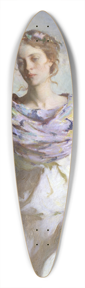 Frank Weston Benson  - Summer 39.3 inch art pintail longboard deck