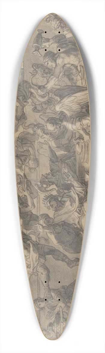 Franois-Alexandre Verdier - The Harpies Driven from the Table of King Phineus by Zetes and Calais 39.3 inch art pintail longboard deck