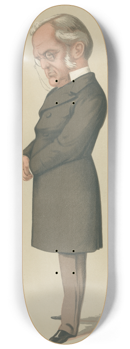 Carlo Pellegrini - Teachers and Headmasters; The Science of Language, Frederick Maximilian, February 6, 1875 8.25 inch art skate deck