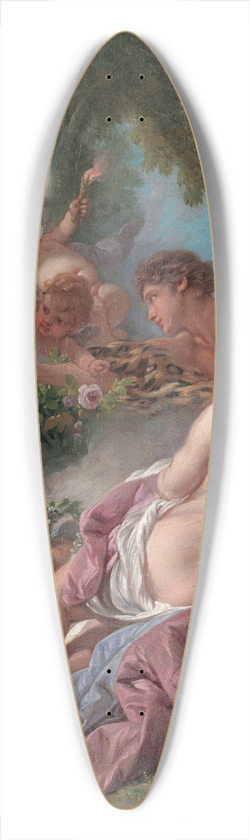 Franois Boucher - Angelica and Medoro 39.3 inch art pintail longboard deck