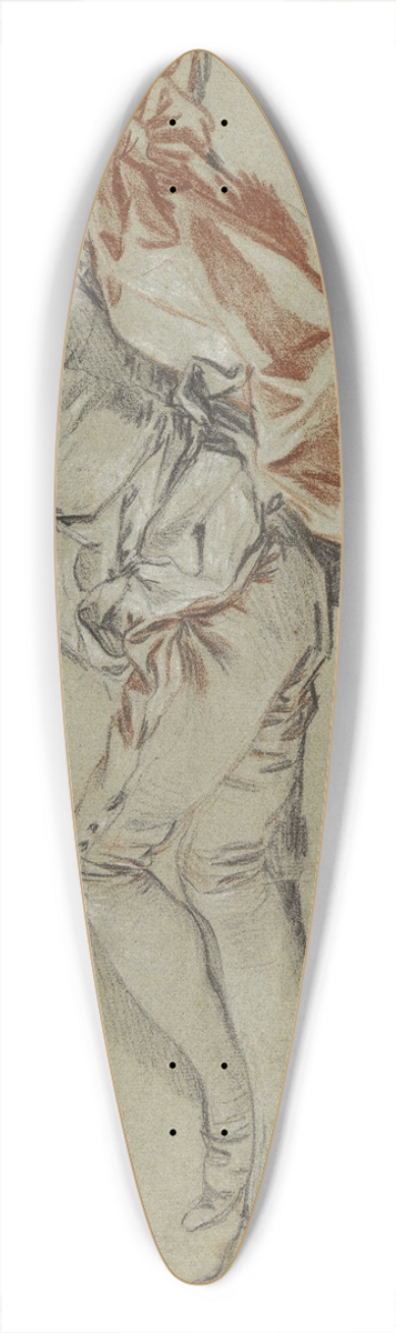 Franois Boucher - Reclining Male Figure 39.3 inch art pintail longboard deck