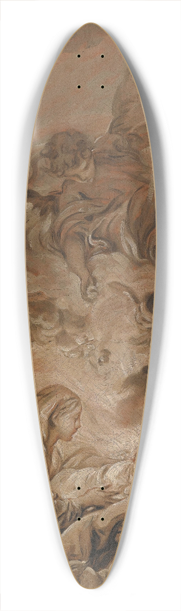 Franois Boucher - The Nativity With A Hovering Angel 39.3 inch art pintail longboard deck
