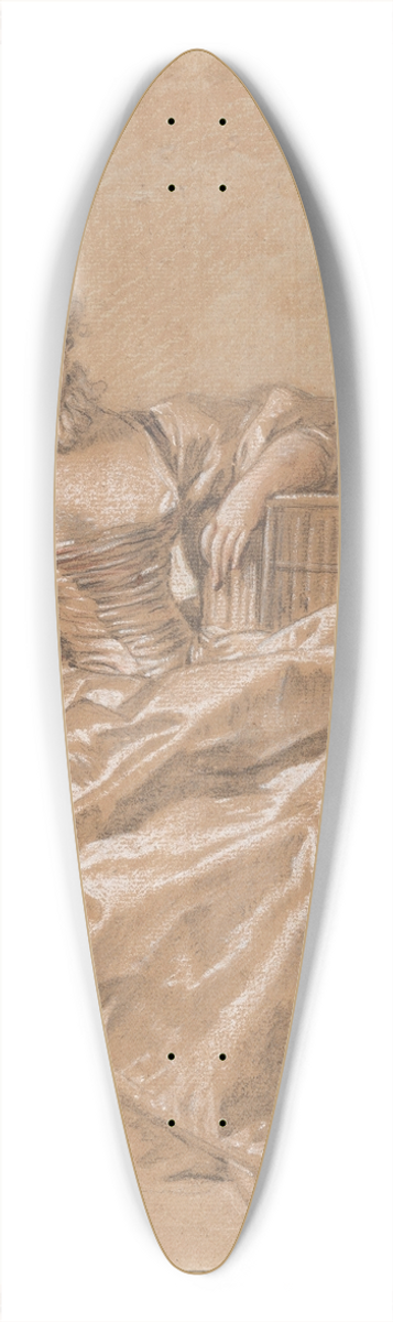 Franois Boucher - Young Girl with a Bird Cage 39.3 inch art pintail longboard deck