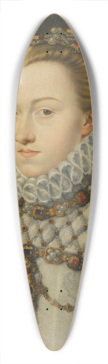 Franois Clouet - Elisabeth of Austria, Queen of France 39.3 inch art pintail longboard deck