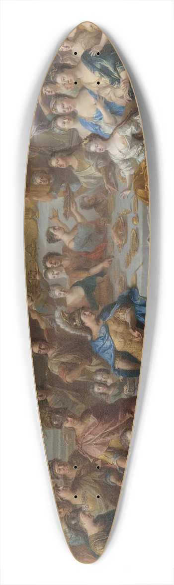 Franois de Troy - The Feast Of Dido And Aeneas; An Allegorical Portrait Of The Family Of The Duc And Duchesse Du Maine 39.3 inch art pintail longboard deck