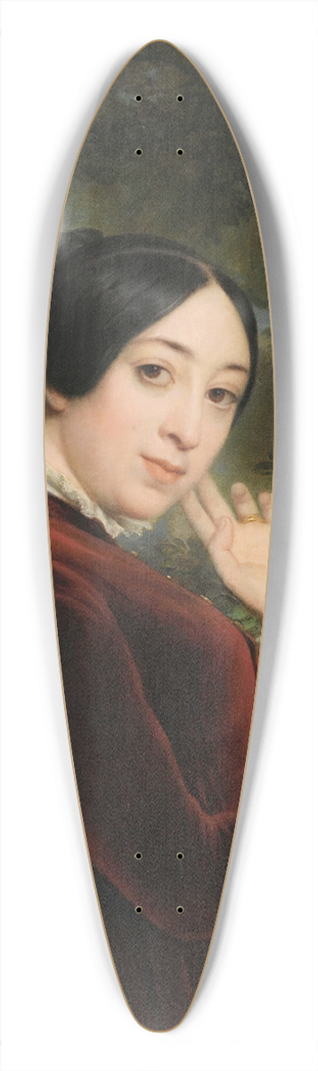 Franois-Edouard Picot - Presumed portrait ofPauline Viardot 39.3 inch art pintail longboard deck
