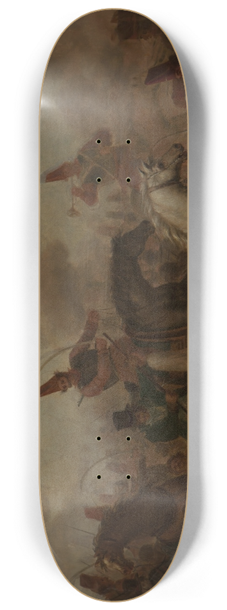 Carlos Morel - Combate de caballera en la poca de Rosas 8.25 inch art skate deck