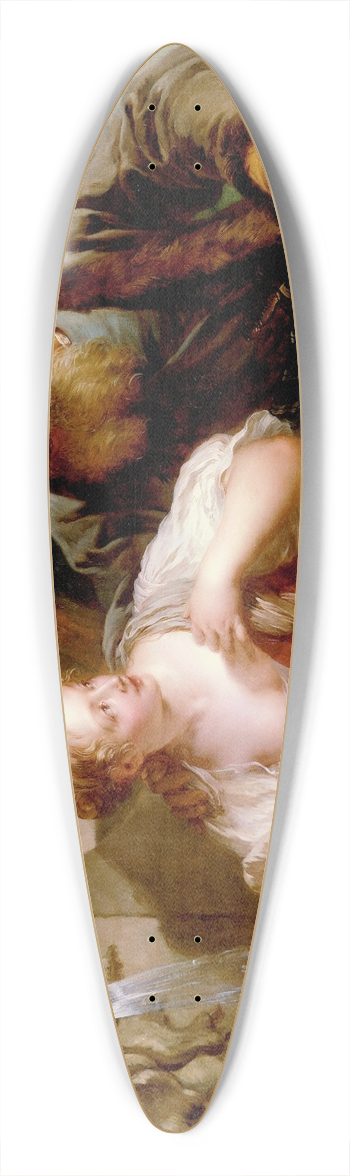 Franois Lemoyne - The Amorous Proposal 39.3 inch art pintail longboard deck