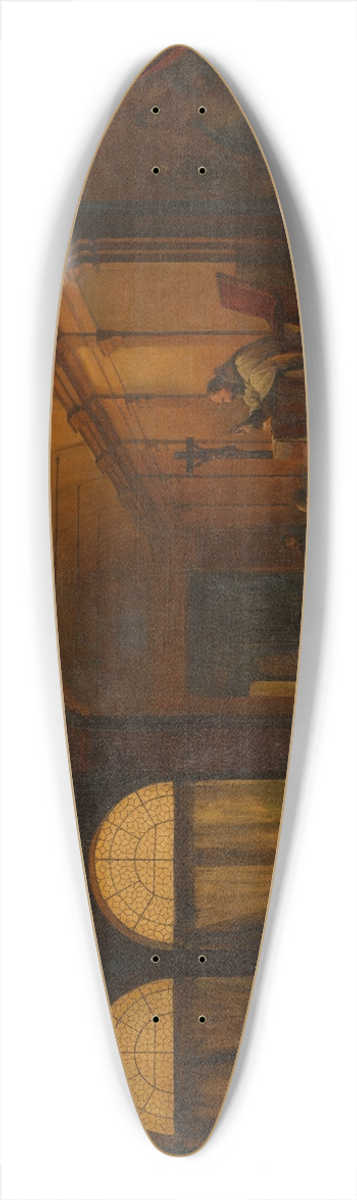 Franois-Marius Granet - Before the Conclave 39.3 inch art pintail longboard deck