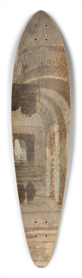 Franois-Marius Granet - Ermite agenouill sous des votes 39.3 inch art pintail longboard deck