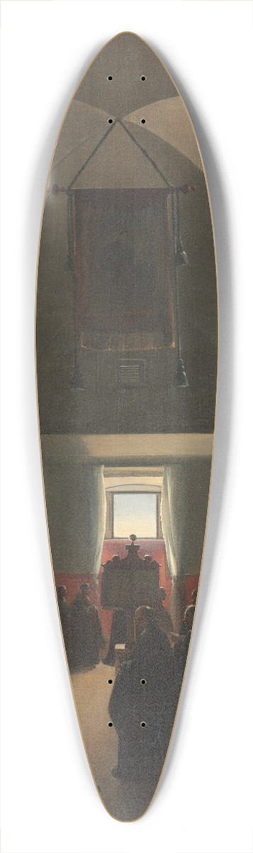 Franois-Marius Granet - Homage to a Bishop 39.3 inch art pintail longboard deck