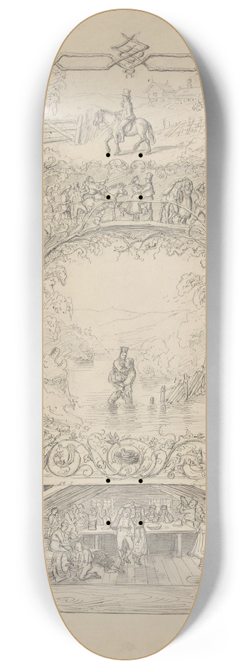 Adolph Tidemand - Raad for Uraad 8.25 inch art skate deck