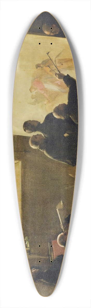 Franois-Marius Granet - Padre Pozzo Painting In His Studio Surrounded By Monks Of His Order 39.3 inch art pintail longboard deck