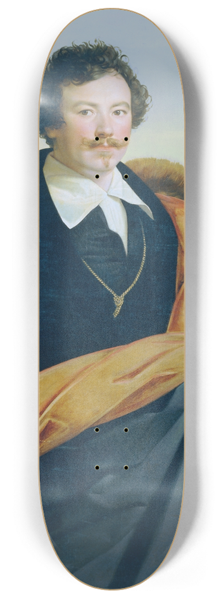 Carl Peter Goebel the Elder - Selbstbildnis 8.25 inch art skate deck