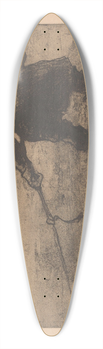 Frans Hens - Fisherman 39.3 inch art pintail longboard deck