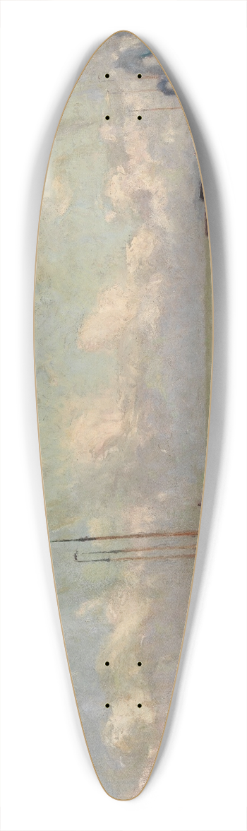 Frans Hens - On the Low Scheldt 39.3 inch art pintail longboard deck