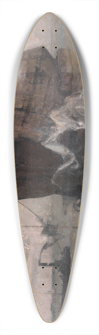 Frans Hen - The Last Journey 39.3 inch art pintail longboard deck