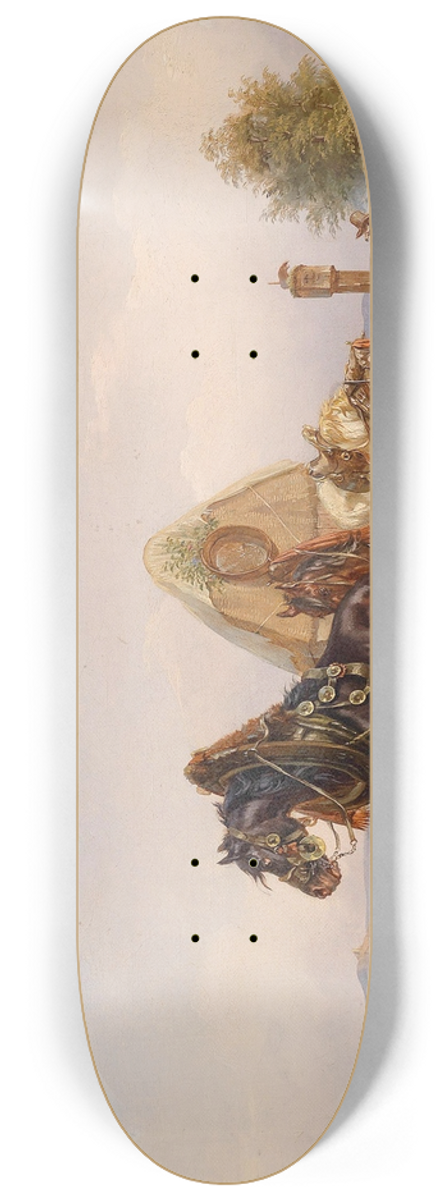 Carl Pischinger - Der zrtliche Fuhrmann 8.25 inch art skate deck