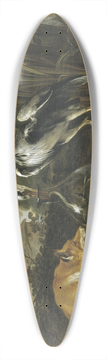 Frans Snyders - Fable of the Fox and the Heron 39.3 inch art pintail longboard deck