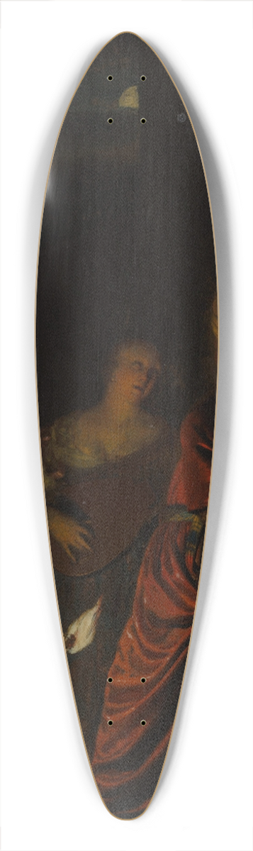 Frans van Mieris the Elder - The Serenade 39.3 inch art pintail longboard deck