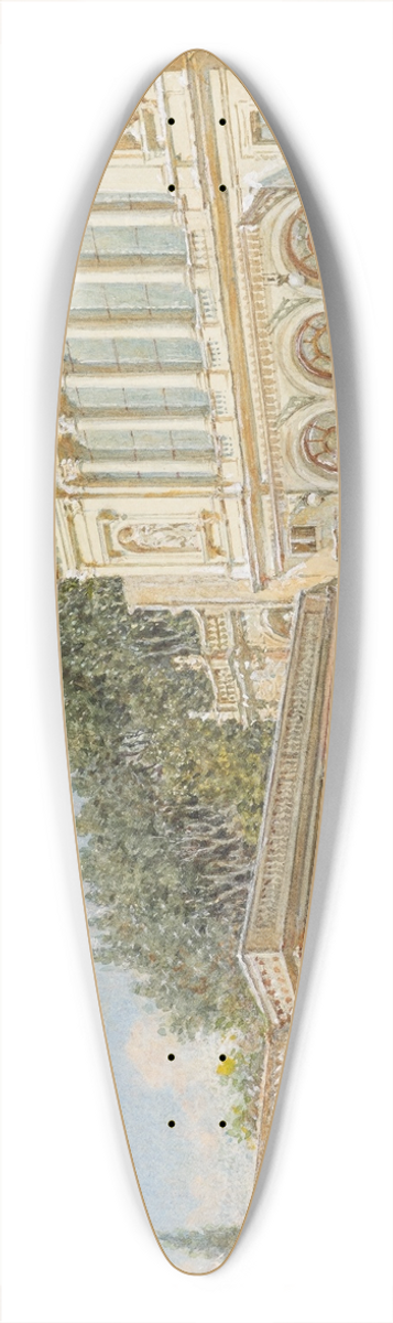 Franz Alt - Nationaltheater in Rom 39.3 inch art pintail longboard deck