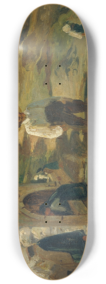 Carl Rahl - Italienische Landschaft 8.25 inch art skate deck