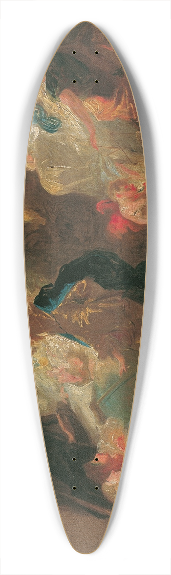 Franz Anton Maulbertsch - Allegorie auf die Erziehung eines Kavaliers 39.3 inch art pintail longboard deck