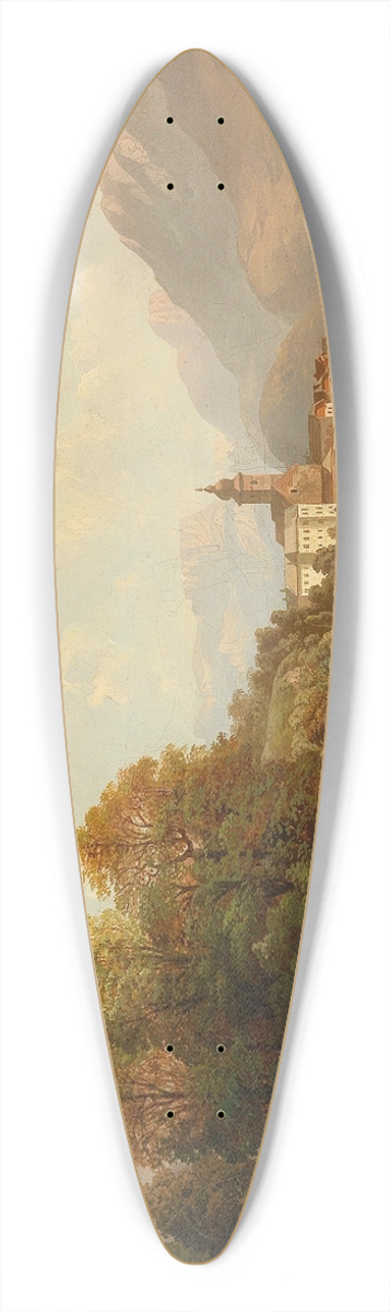 Franz Barbarini - Blick Auf St. Wolfgang Am Wolfgangsee 39.3 inch art pintail longboard deck