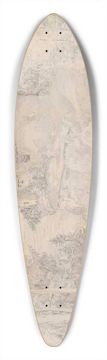 Franz Barbarini - Gebhardskapelle bei Bregenz 39.3 inch art pintail longboard deck
