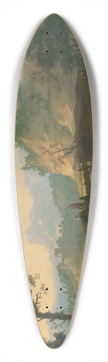 Franz de Paula Ferg - Italienische Landschaft 39.3 inch art pintail longboard deck