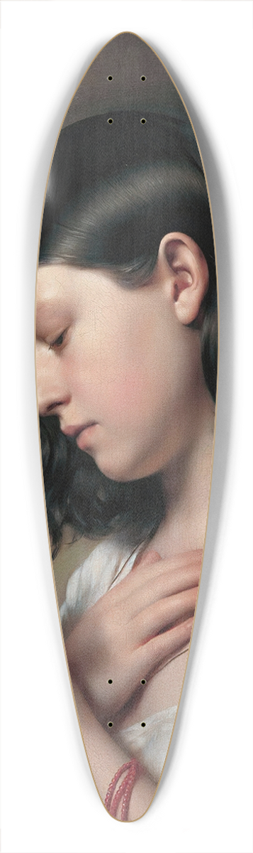 Franz Eybl - Lesendes Mdchen 39.3 inch art pintail longboard deck