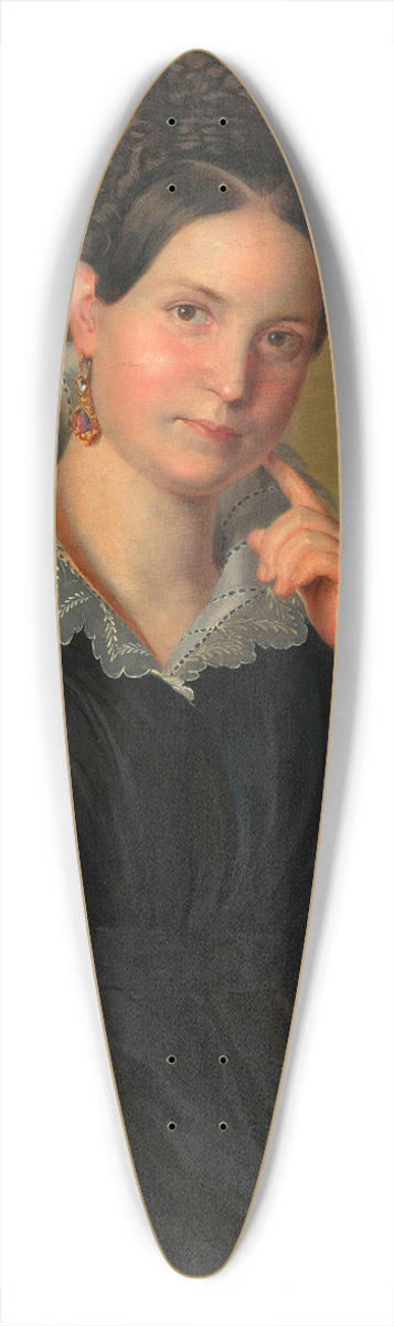 Franz Kadlik - Marie von Niebauer, geb. Mozart (1804-1870) 39.3 inch art pintail longboard deck